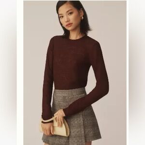 BNWT Anthropologie 
RAG & BONE JULIA LONG-SLEEVE TEXTURED TEE